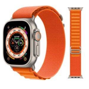 Orange TG Alpine Loop Nylon Apple Watch Band
