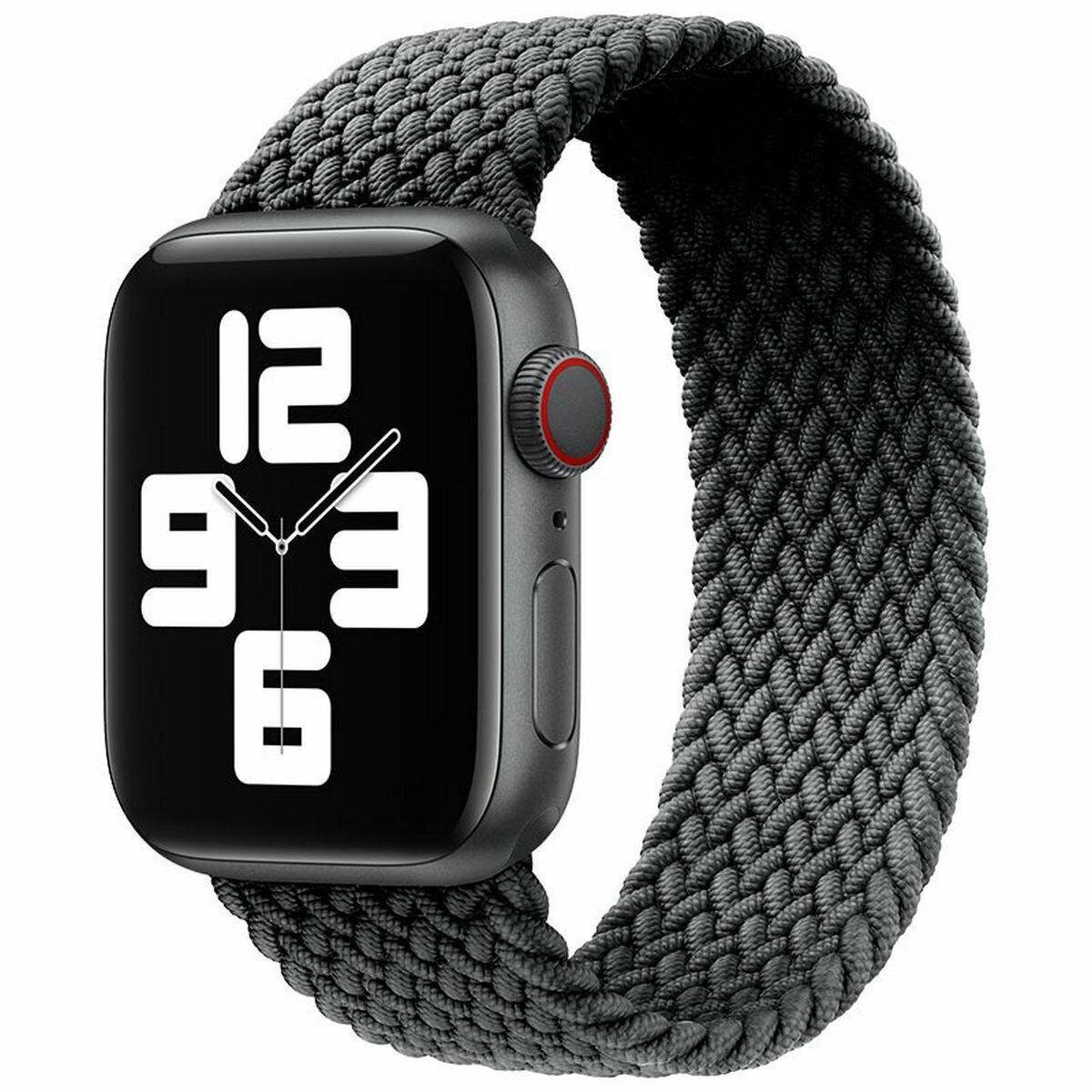Black TG Braided Solo Loop Apple Watch Band