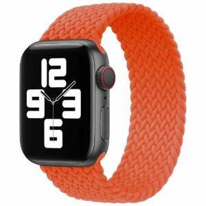 Dark Orange TG Braided Solo Loop Apple Watch Band