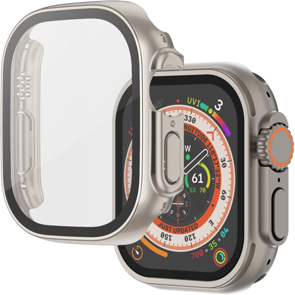 TG Glass Case Screen Protector for Apple Watch Series 8 & 7